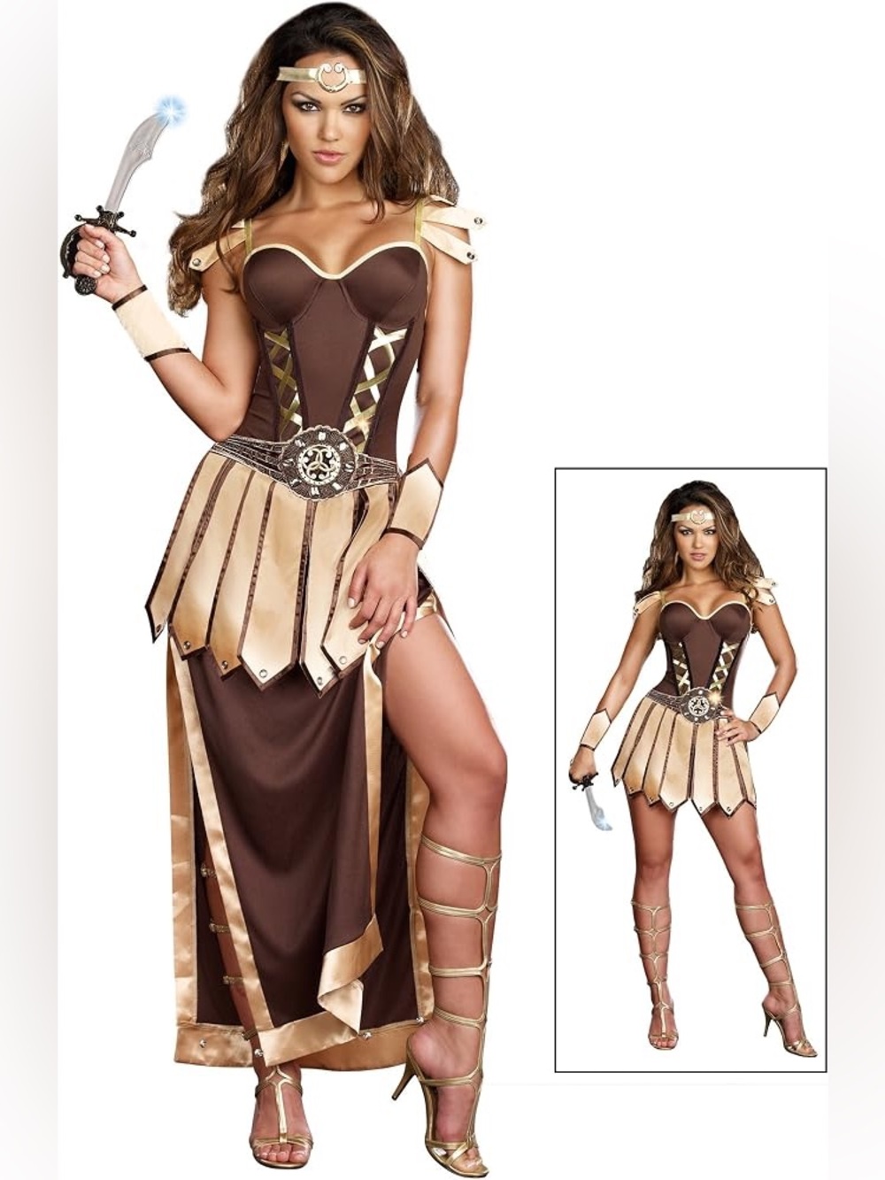 Dreamgirl Dress Trojan Warrior Time Period Halloween Costume Adult Size Large